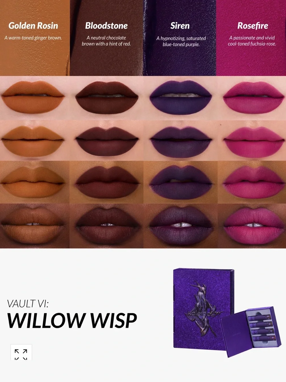 19 Kaleidos Cloud Lab Lip Clay Lipsticks New FullSz